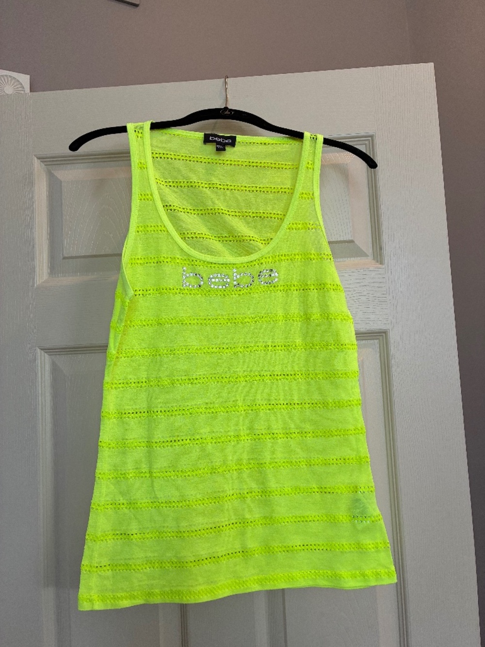 Bebe Green Tank Top sz L